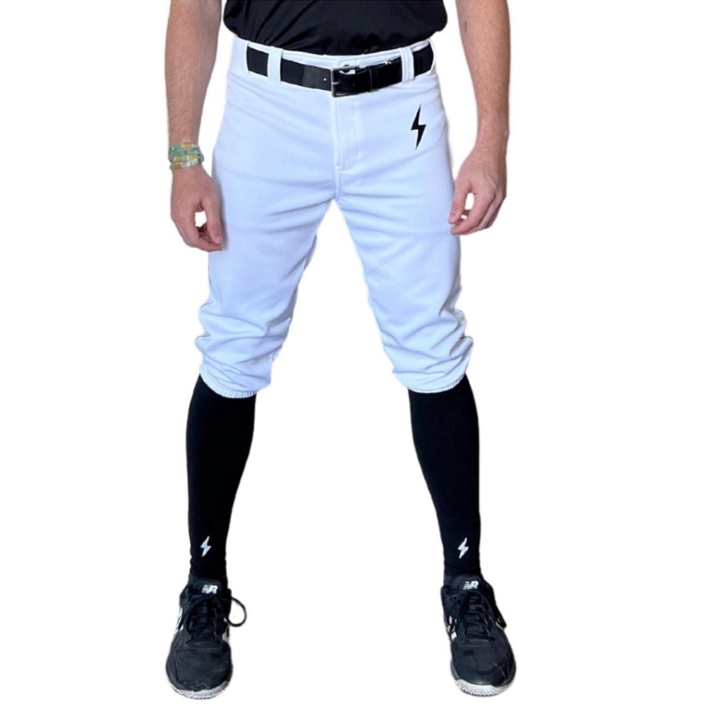 Bruce Bolt Men’s Knicker Baseball Pants White. New without tags size 34